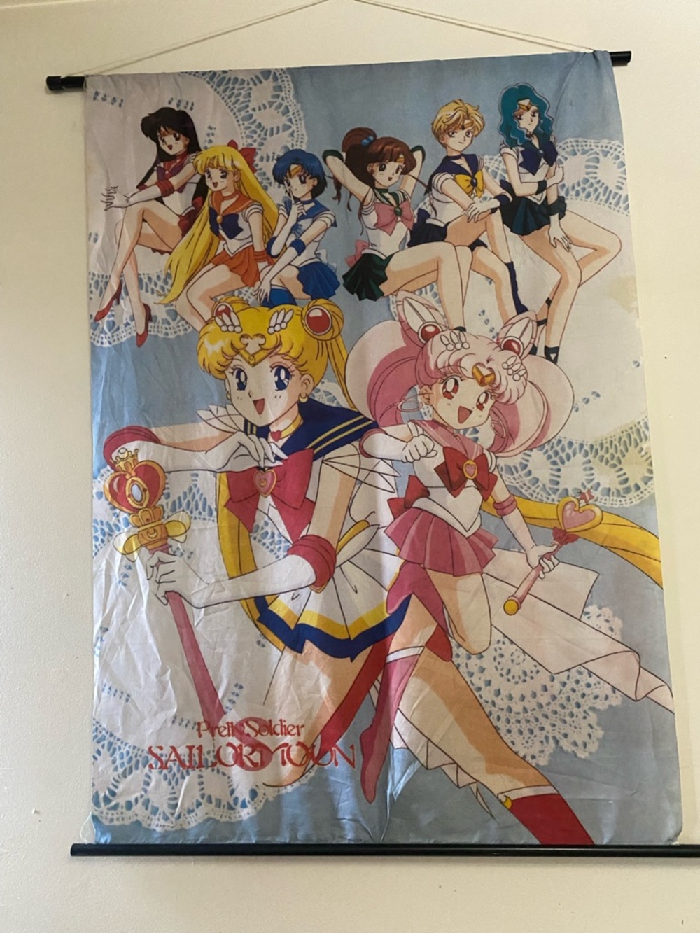 Vintage Sailor Moon Wall Tapestry